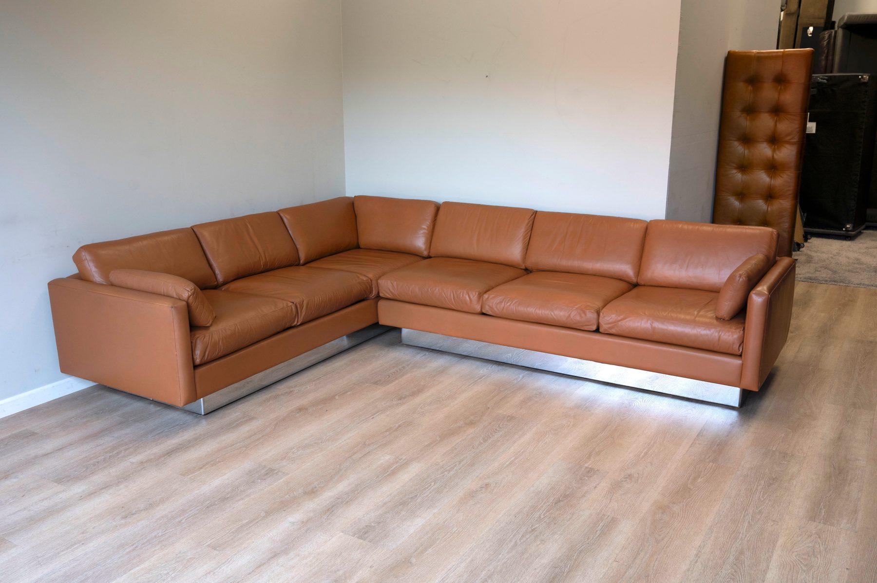 Hayes Vintage Leather Sectional Sofa — available in Hobart, WA — listed at $2,500 — primary photo — renw restored furniture